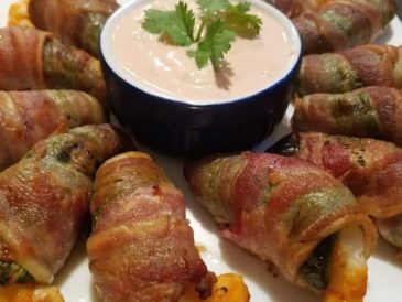 Bacon wrapped shrimp stuffed jalapenos